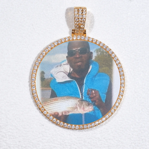 MEDIUM 3D CIRCLE CUSTOM PICTURE PENDANT