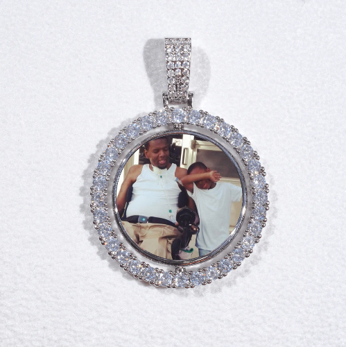 3D Spinning 2-Faced Custom Picture Pendant