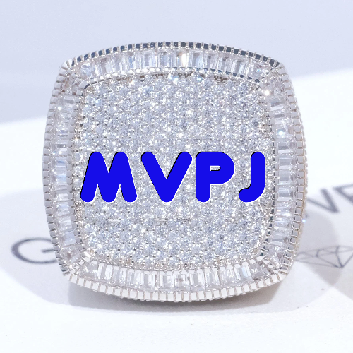 CUSTOM LETTER 3D ICED RING