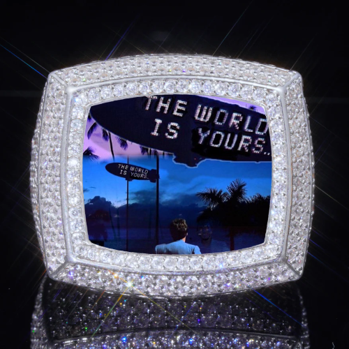 3D CUSTOM PICTURE ICED RING