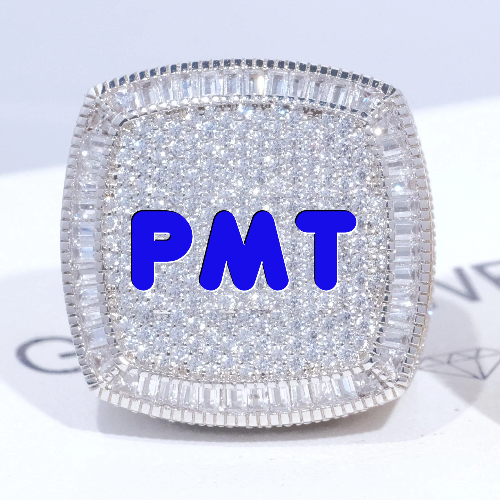 CUSTOM LETTER 3D ICED RING