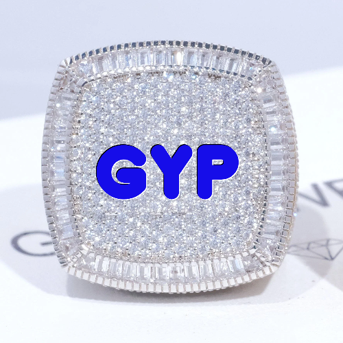 CUSTOM LETTER 3D ICED RING