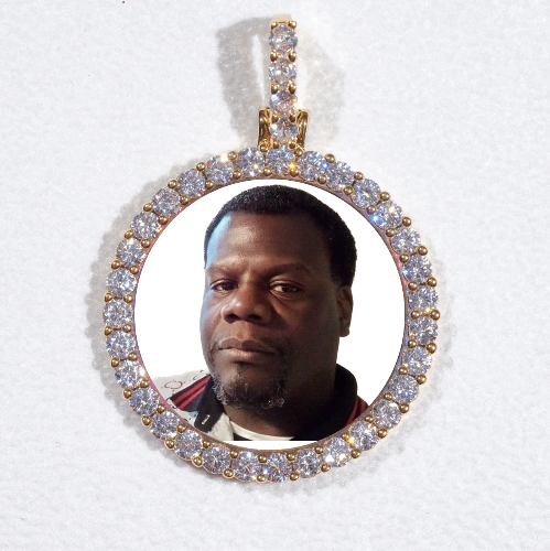 3D CIRCLE CUSTOM PICTURE PENDANT SMALL SIZE