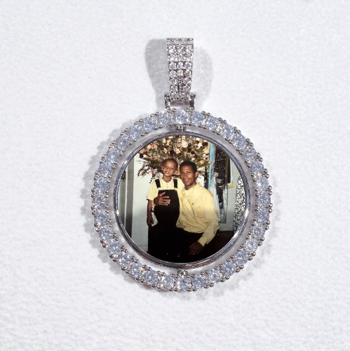 3D Spinning 2-Faced Custom Picture Pendant