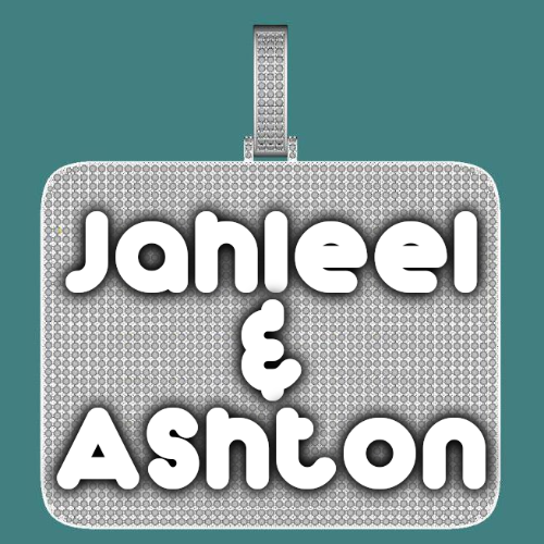 CUSTOM LETTER NECKLACE 3D BIG SQUARE