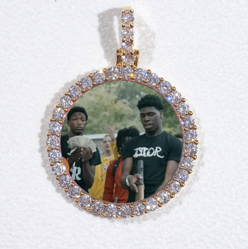 3D CIRCLE CUSTOM PICTURE PENDANT SMALL SIZE