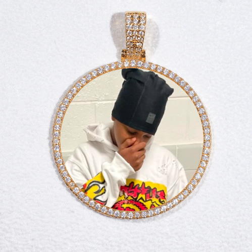MEDIUM 3D CIRCLE CUSTOM PICTURE PENDANT