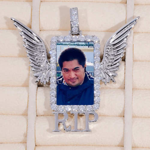 RIP WING 3D CUSTOM PICTURE PENDANT