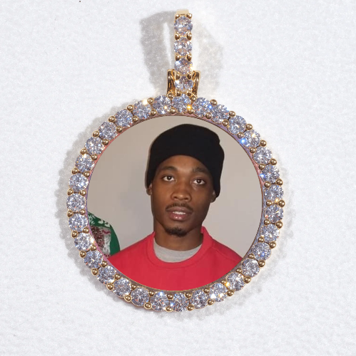 3D CIRCLE CUSTOM PICTURE PENDANT SMALL SIZE