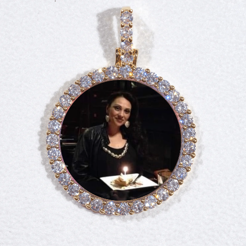 3D CIRCLE CUSTOM PICTURE PENDANT SMALL SIZE