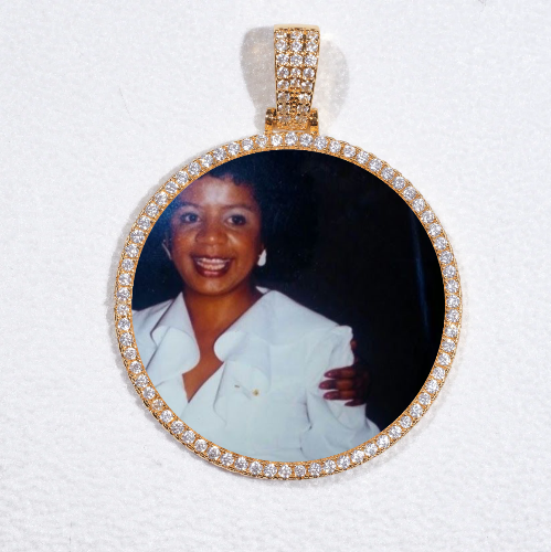 MEDIUM 3D CIRCLE CUSTOM PICTURE PENDANT