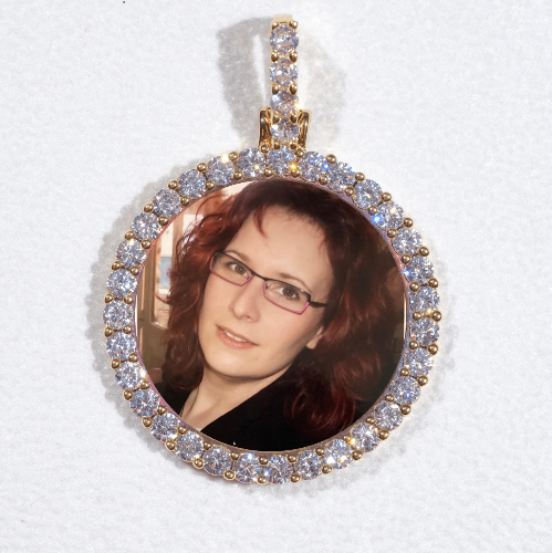 3D CIRCLE CUSTOM PICTURE PENDANT SMALL SIZE