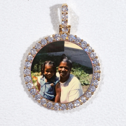3D CIRCLE CUSTOM PICTURE PENDANT SMALL SIZE