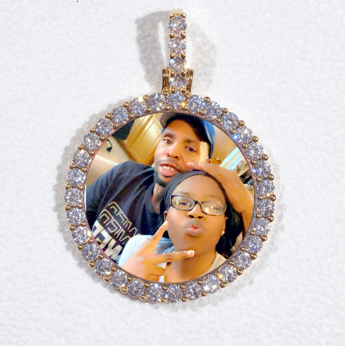 3D CIRCLE CUSTOM PICTURE PENDANT SMALL SIZE