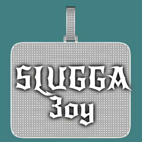 CUSTOM LETTER NECKLACE 3D BIG SQUARE