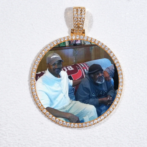 MEDIUM 3D CIRCLE CUSTOM PICTURE PENDANT