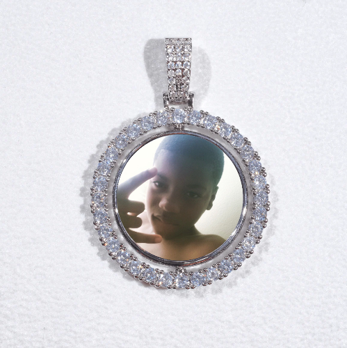 3D Spinning 2-Faced Custom Picture Pendant