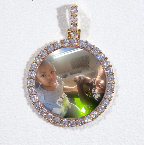 3D CIRCLE CUSTOM PICTURE PENDANT SMALL SIZE