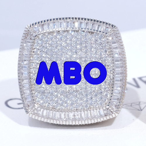 CUSTOM LETTER 3D ICED RING