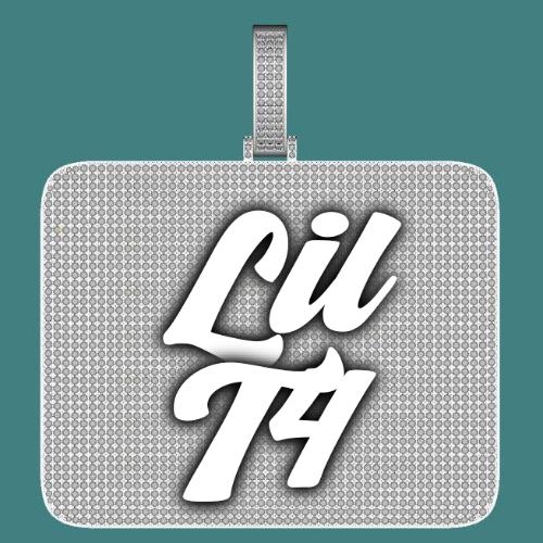 CUSTOM LETTER NECKLACE 3D BIG SQUARE