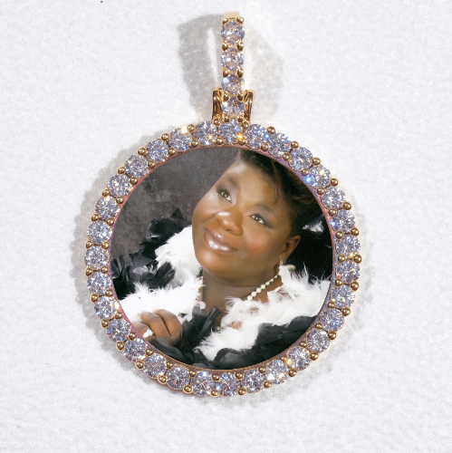 3D CIRCLE CUSTOM PICTURE PENDANT SMALL SIZE