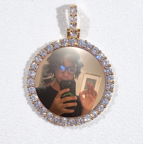 3D CIRCLE CUSTOM PICTURE PENDANT SMALL SIZE