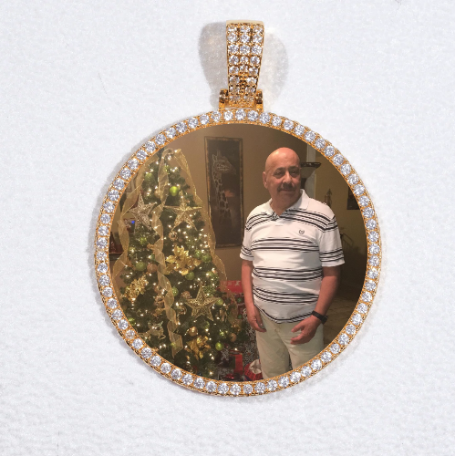MEDIUM 3D CIRCLE CUSTOM PICTURE PENDANT
