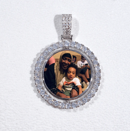 3D Spinning 2-Faced Custom Picture Pendant