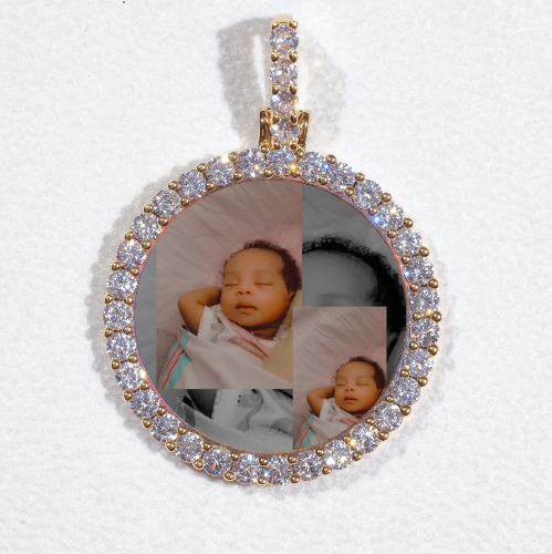 3D CIRCLE CUSTOM PICTURE PENDANT SMALL SIZE