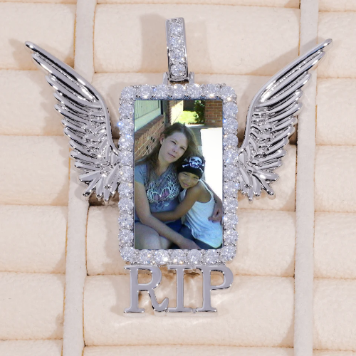 RIP WING 3D CUSTOM PICTURE PENDANT
