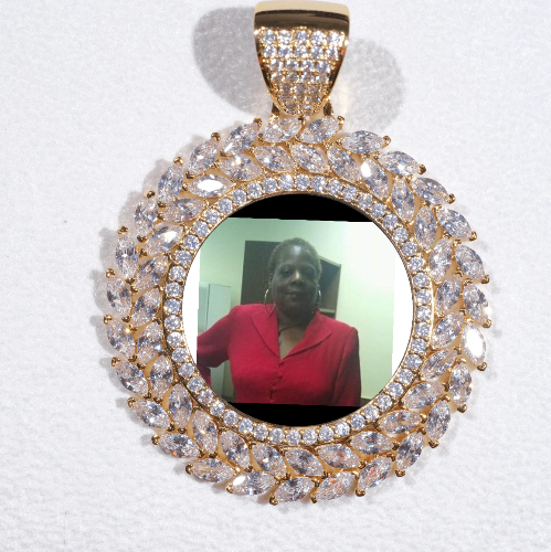 Large 3D Wheat Ear Custom Picture Pendant