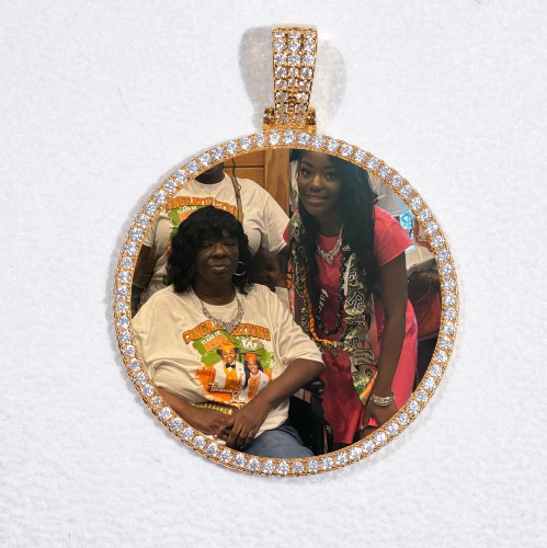 MEDIUM 3D CIRCLE CUSTOM PICTURE PENDANT