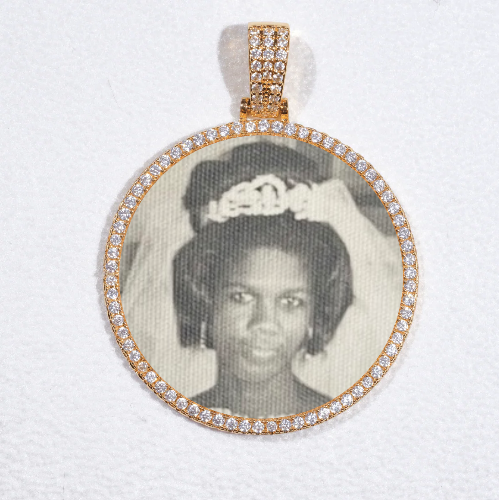 MEDIUM 3D CIRCLE CUSTOM PICTURE PENDANT