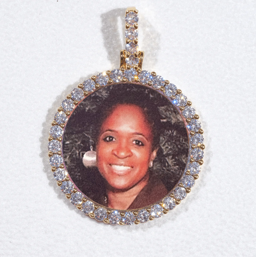 3D CIRCLE CUSTOM PICTURE PENDANT SMALL SIZE