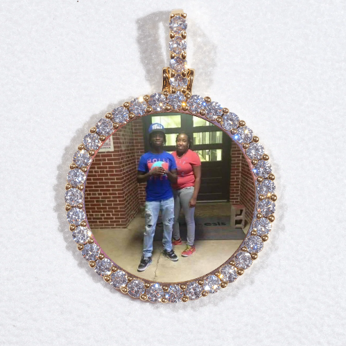 3D CIRCLE CUSTOM PICTURE PENDANT SMALL SIZE