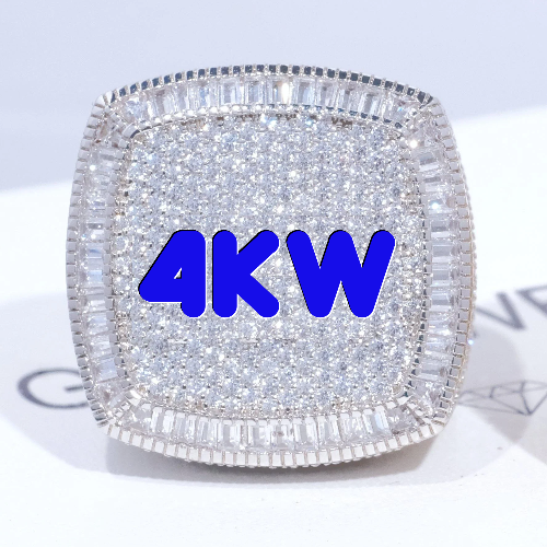 CUSTOM LETTER 3D ICED RING
