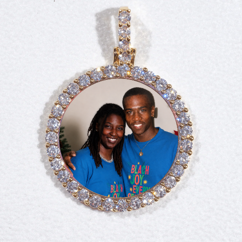 3D CIRCLE CUSTOM PICTURE PENDANT SMALL SIZE