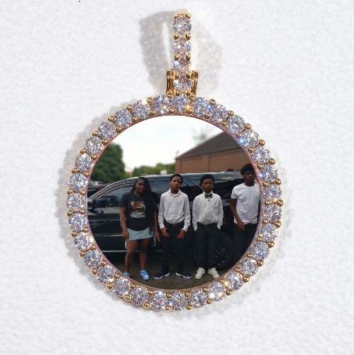 3D CIRCLE CUSTOM PICTURE PENDANT SMALL SIZE