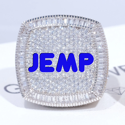 CUSTOM LETTER 3D ICED RING