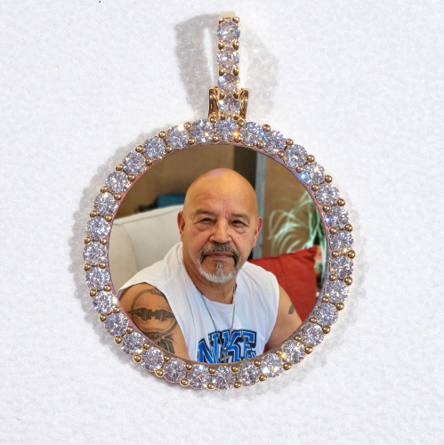 3D CIRCLE CUSTOM PICTURE PENDANT SMALL SIZE