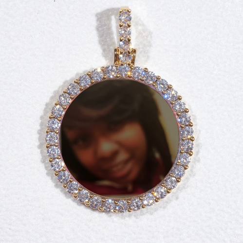 3D CIRCLE CUSTOM PICTURE PENDANT SMALL SIZE