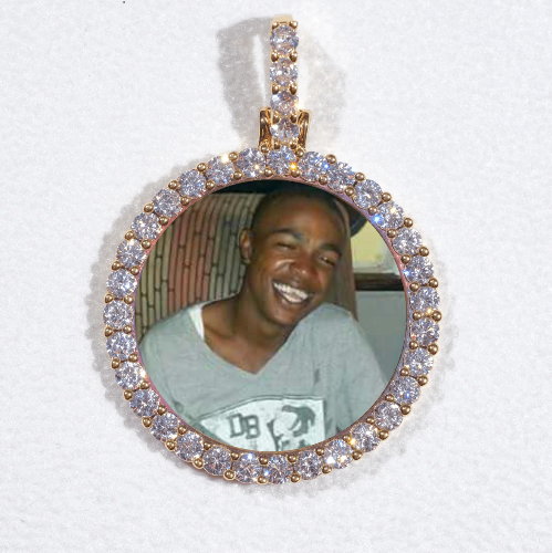 3D CIRCLE CUSTOM PICTURE PENDANT SMALL SIZE