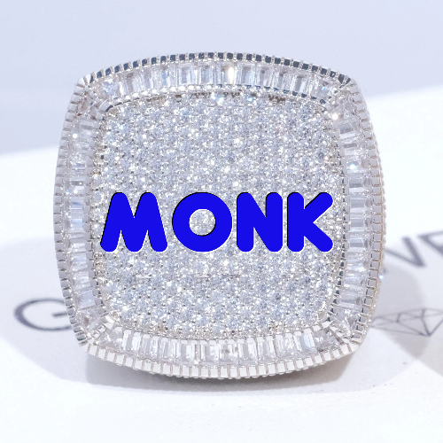 CUSTOM LETTER 3D ICED RING
