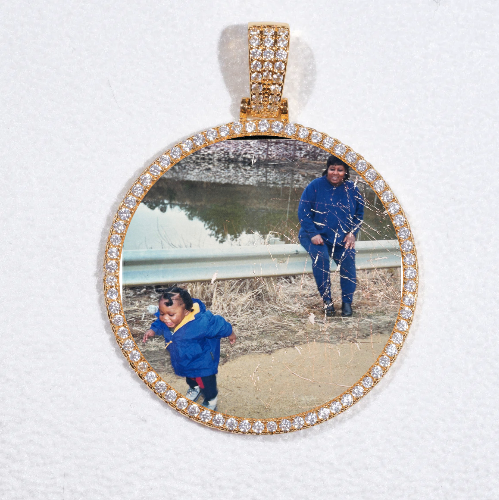 MEDIUM 3D CIRCLE CUSTOM PICTURE PENDANT