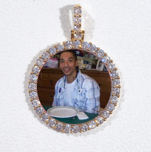 3D CIRCLE CUSTOM PICTURE PENDANT SMALL SIZE