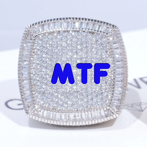 CUSTOM LETTER 3D ICED RING