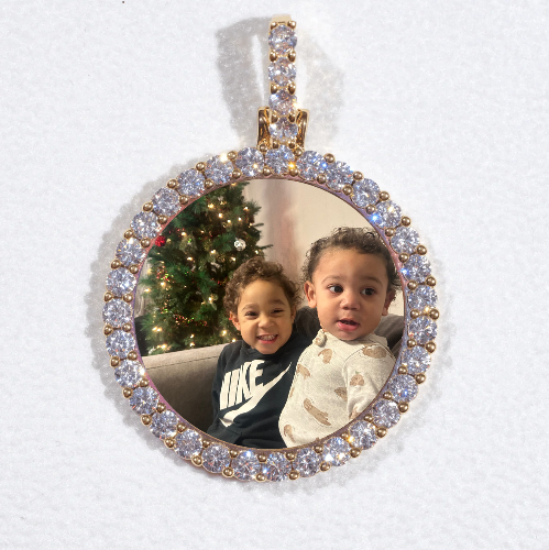3D CIRCLE CUSTOM PICTURE PENDANT SMALL SIZE