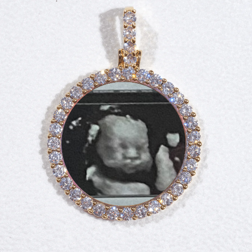 3D CIRCLE CUSTOM PICTURE PENDANT SMALL SIZE