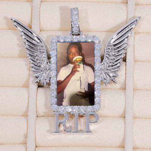 RIP WING 3D CUSTOM PICTURE PENDANT
