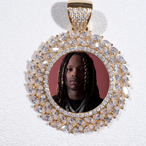 Large 3D Wheat Ear Custom Picture Pendant